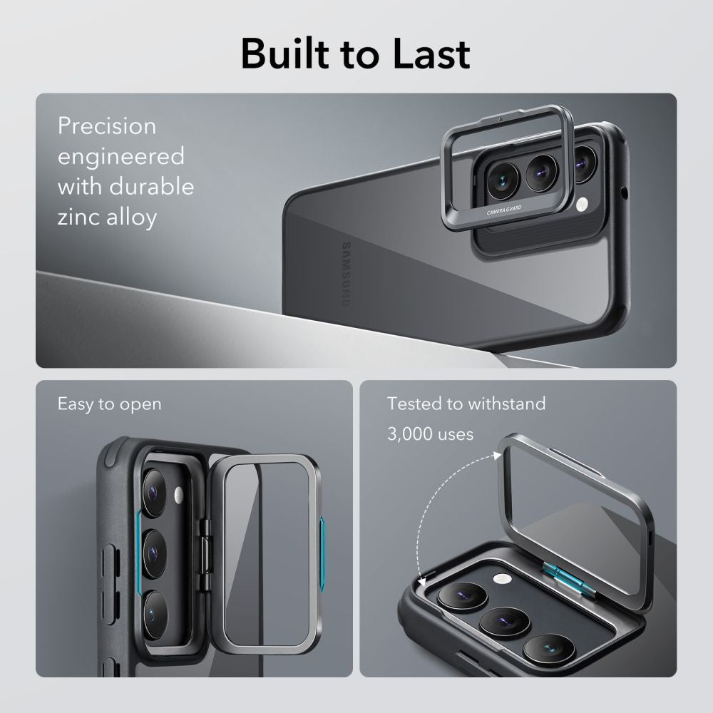 COPERTURA ESR CLASSIC KICKSTAND GALAXY S23+ PLUS TRASPARENTE/NERA