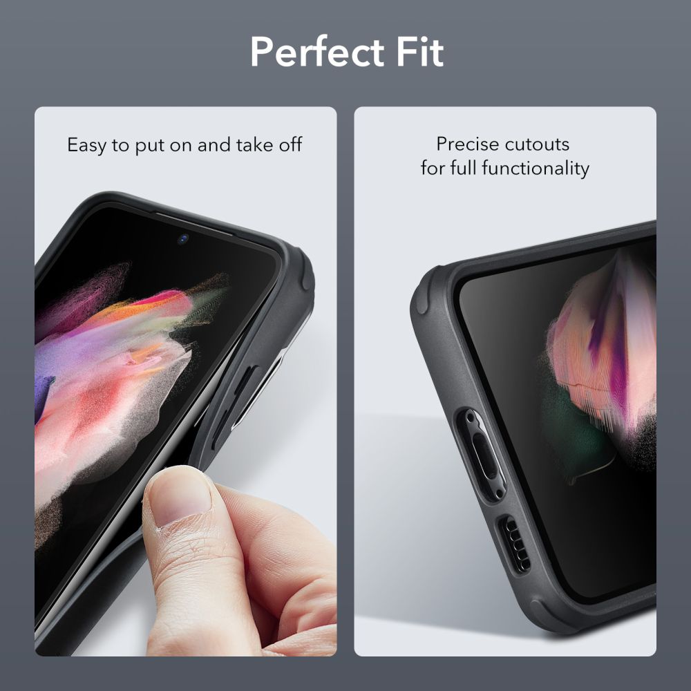 COPERTURA ESR CLASSIC KICKSTAND GALAXY S23+ PLUS TRASPARENTE/NERA