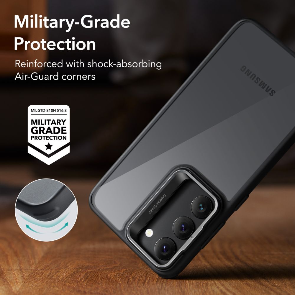 COPERTURA ESR CLASSIC KICKSTAND GALAXY S23+ PLUS TRASPARENTE/NERA