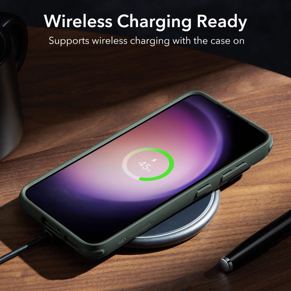 COPERTURA ESR CLASSIC KICKSTAND GALAXY S23+ PLUS TRASPARENTE/VERDE