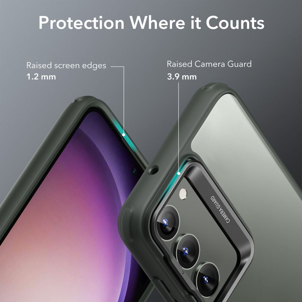 COPERTURA ESR CLASSIC KICKSTAND GALAXY S23+ PLUS TRASPARENTE/VERDE