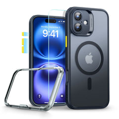 COPERTURA ESR CLASSIC PRO SET HALOLOCK MAGSAFE IPHONE 16 NERO FROSTED