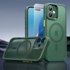 COPERTURA ESR CLASSIC PRO SET HALOLOCK MAGSAFE IPHONE 16 VERDE FROSTED