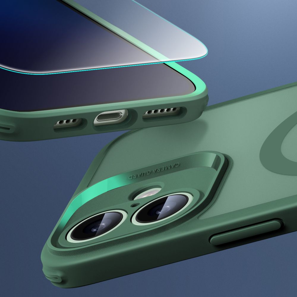 COPERTURA ESR CLASSIC PRO SET HALOLOCK MAGSAFE IPHONE 16 VERDE FROSTED