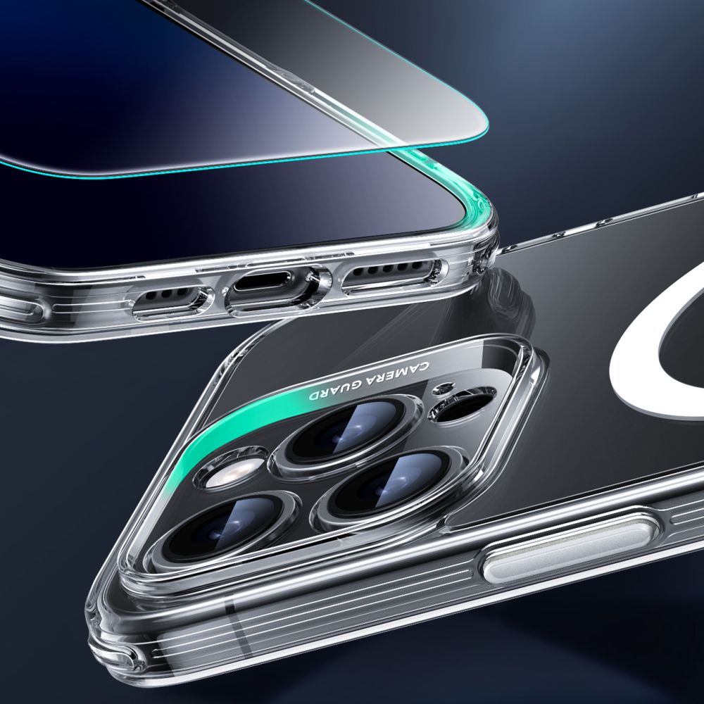 COPERTURA ESR CLASSIC PRO SET HALOLOCK MAGSAFE IPHONE 16 PRO TRASPARENTE