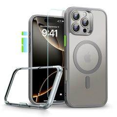 CUSTODIA ESR CLASSIC PRO SET HALOLOCK MAGSAFE IPHONE 16 PRO MAX GRIGIO FROSTED