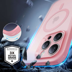 COPERTURA ESR CLASSIC PRO SET HALOLOCK MAGSAFE IPHONE 16 PRO MAX FROSTED PINK