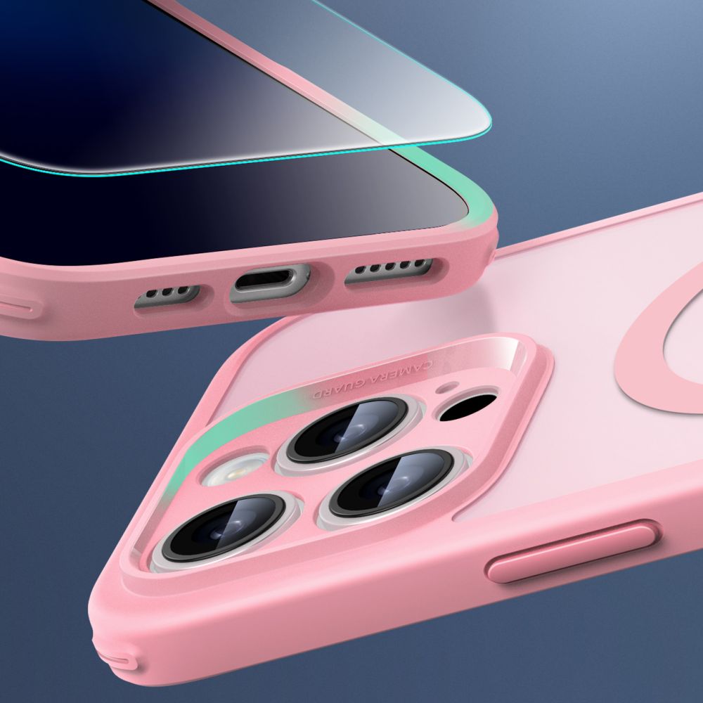 COPERTURA ESR CLASSIC PRO SET HALOLOCK MAGSAFE IPHONE 16 PRO MAX FROSTED PINK