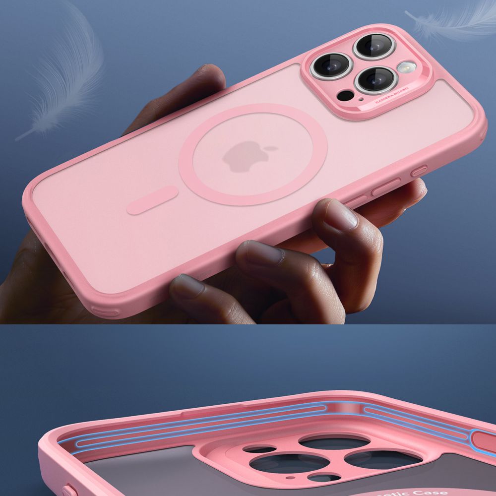 COPERTURA ESR CLASSIC PRO SET HALOLOCK MAGSAFE IPHONE 16 PRO MAX FROSTED PINK