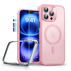 COPERTURA ESR CLASSIC PRO SET HALOLOCK MAGSAFE IPHONE 16 PRO MAX FROSTED PINK