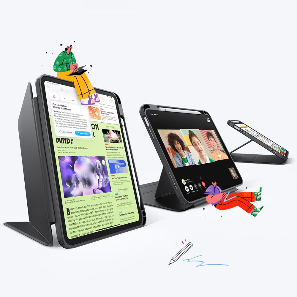 COPERTURA ESR FLIP HYBRID IPAD 10.9” 10 / 2022 / 11” 11 / 2025 NERA