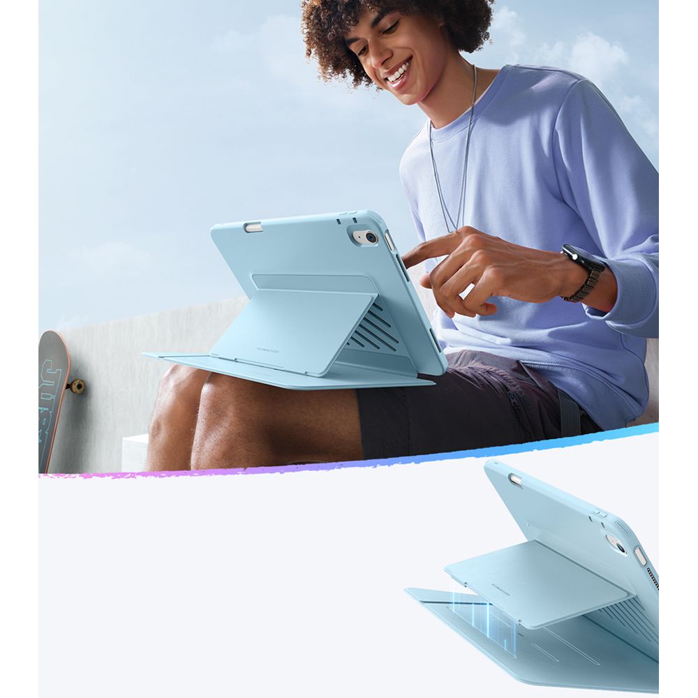 COPERTURA ESR FLIP HYBRID IPAD AIR 13” 1 / 2 / 2024-2025 BLU CIELO