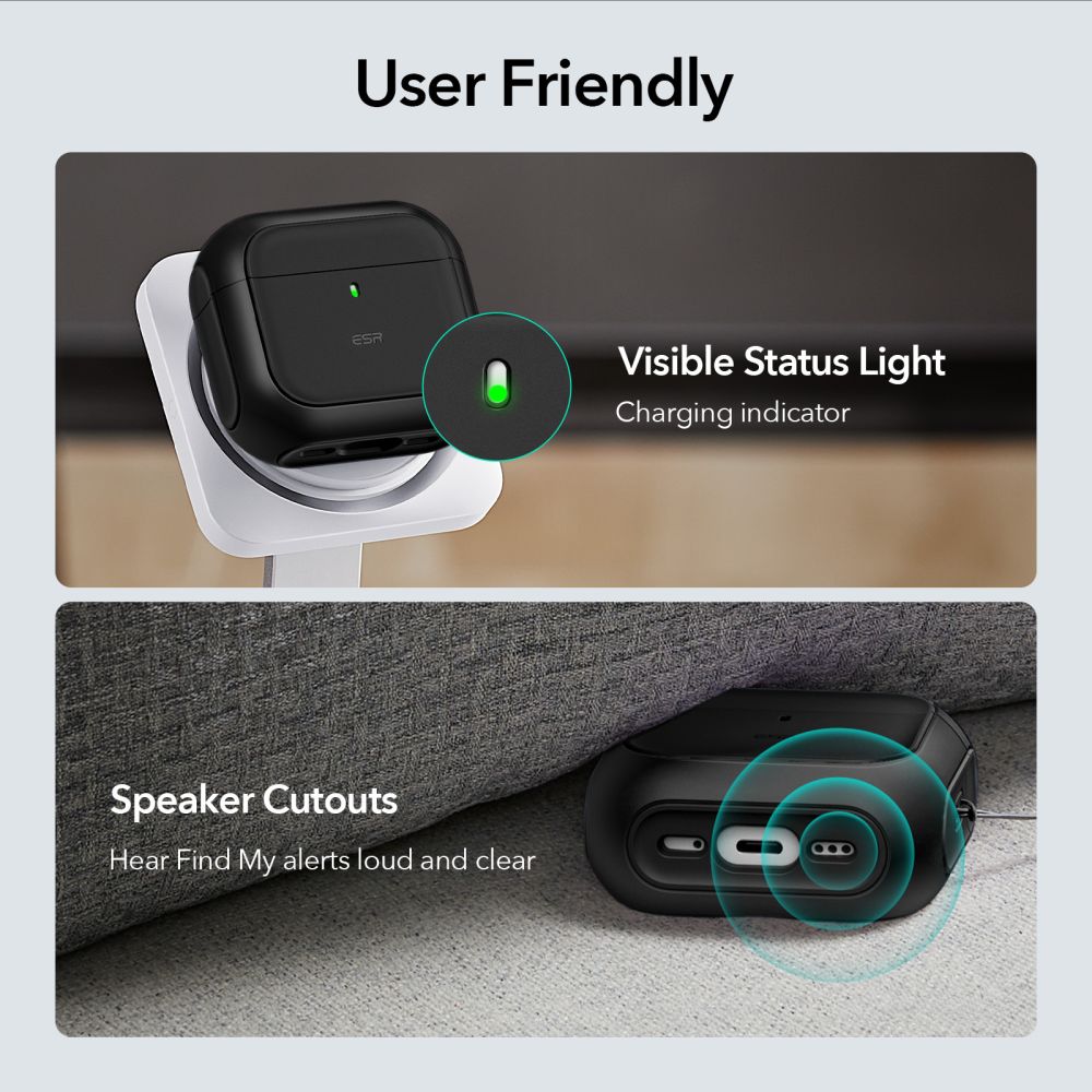 CUSTODIA ESR ORBIT HALOLOCK MAGSAFE APPLE AIRPODS 4 NERA