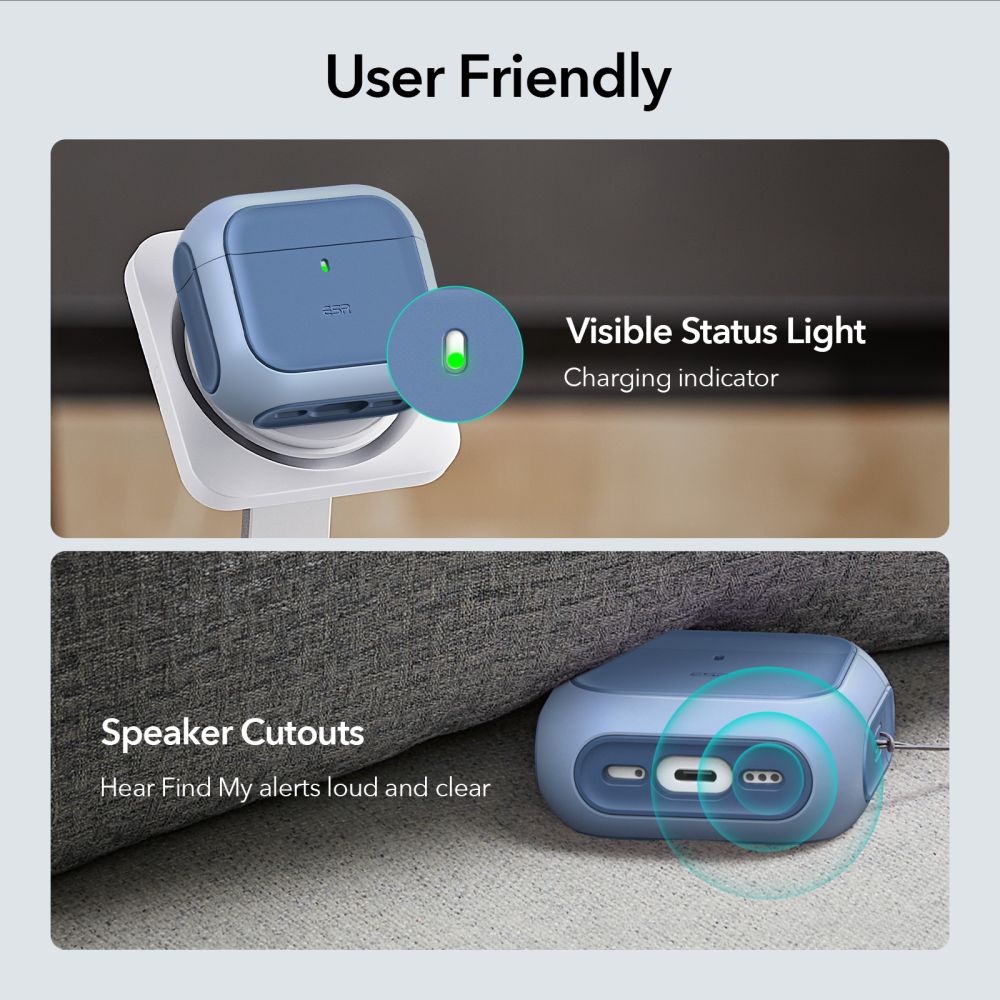 CUSTODIA ESR ORBIT HALOLOCK MAGSAFE APPLE AIRPODS 4 BLU