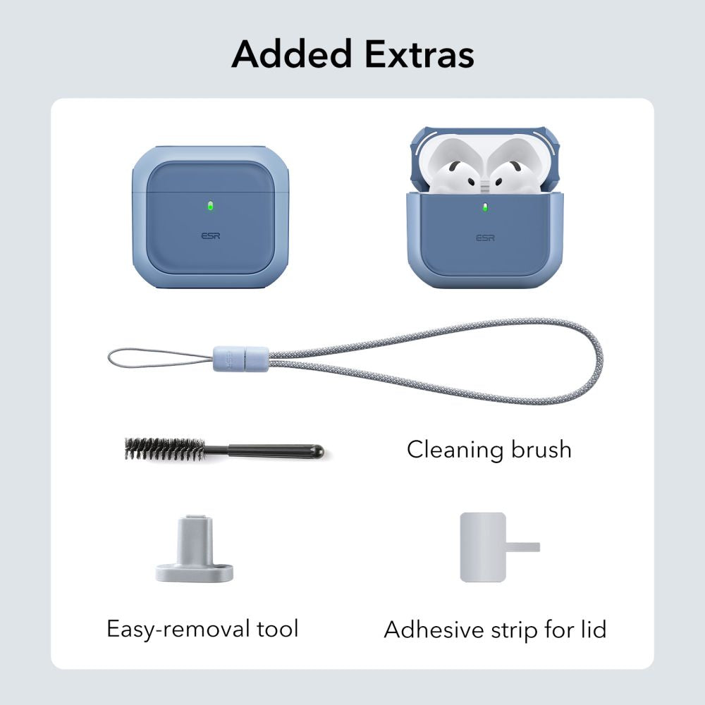 CUSTODIA ESR ORBIT HALOLOCK MAGSAFE APPLE AIRPODS 4 BLU