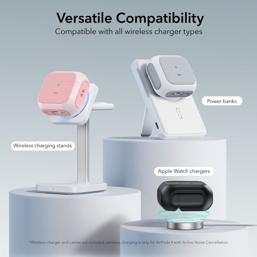 CUSTODIA ESR ORBIT HALOLOCK MAGSAFE APPLE AIRPODS 4 ROSA