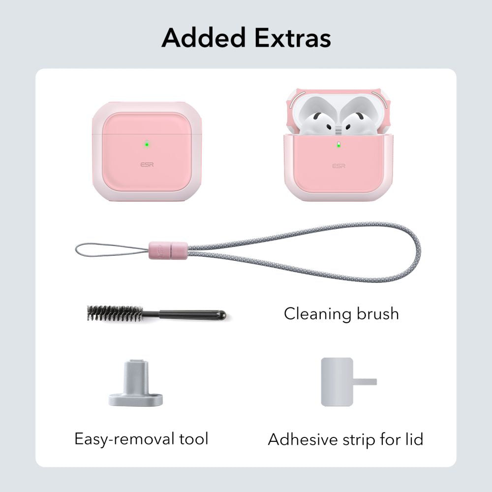 CUSTODIA ESR ORBIT HALOLOCK MAGSAFE APPLE AIRPODS 4 ROSA