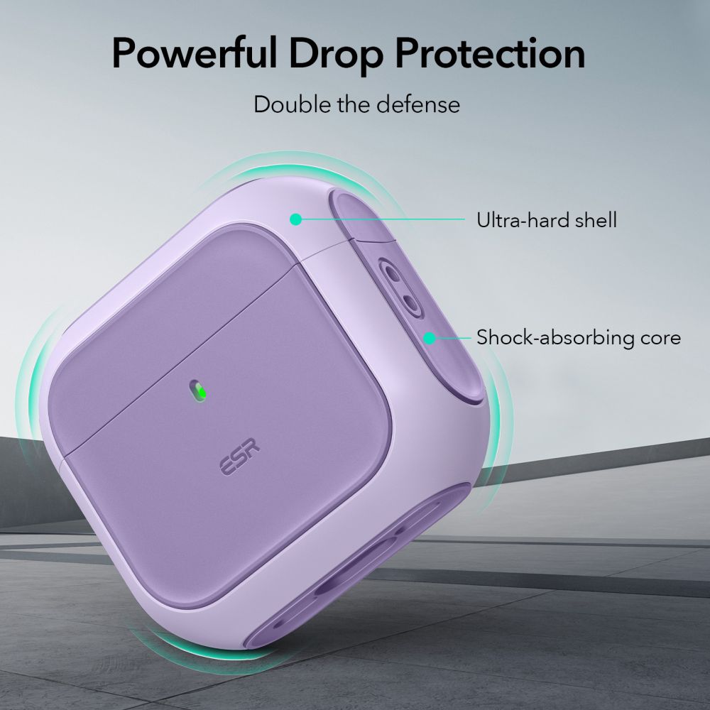 CUSTODIA ESR ORBIT HALOLOCK MAGSAFE APPLE AIRPODS 4 VIOLA