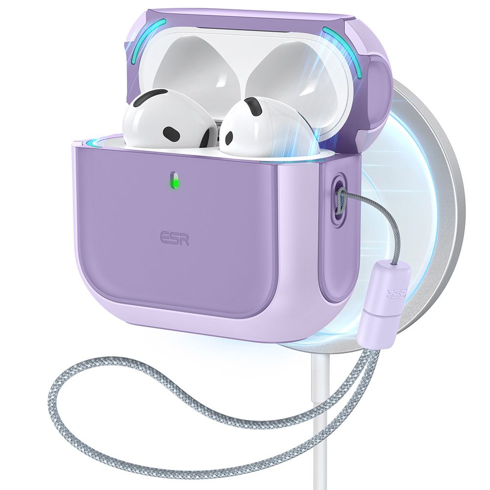 CUSTODIA ESR ORBIT HALOLOCK MAGSAFE APPLE AIRPODS 4 VIOLA