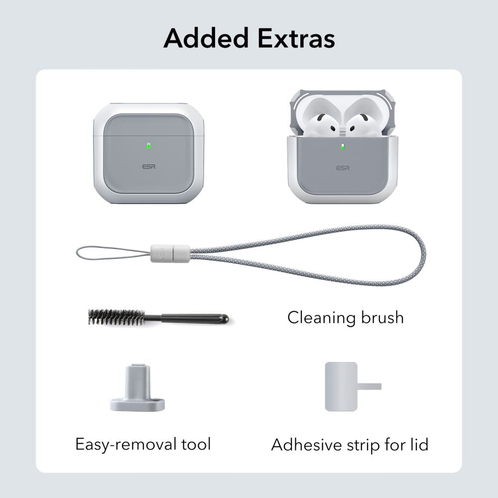 CUSTODIA ESR ORBIT HALOLOCK MAGSAFE APPLE AIRPODS 4 BIANCA