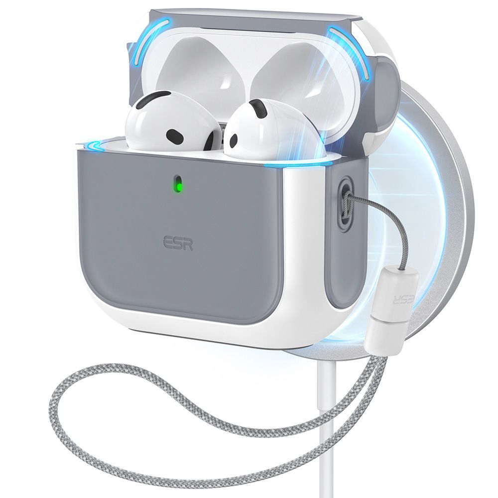CUSTODIA ESR ORBIT HALOLOCK MAGSAFE APPLE AIRPODS 4 BIANCA