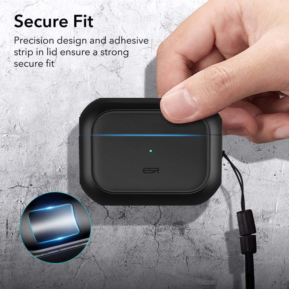 CUSTODIA ESR ORBIT HALOLOCK MAGSAFE APPLE AIRPODS PRO 1 / 2 NERA