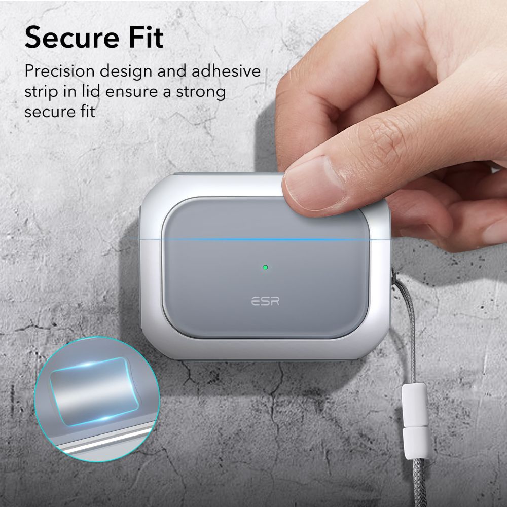 CUSTODIA ESR ORBIT HALOLOCK MAGSAFE APPLE AIRPODS PRO 1 / 2 BIANCA