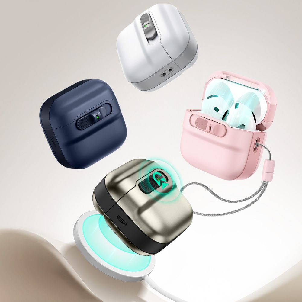 CUSTODIA ESR PULSE HALOLOCK MAGSAFE APPLE AIRPODS 4 BLU