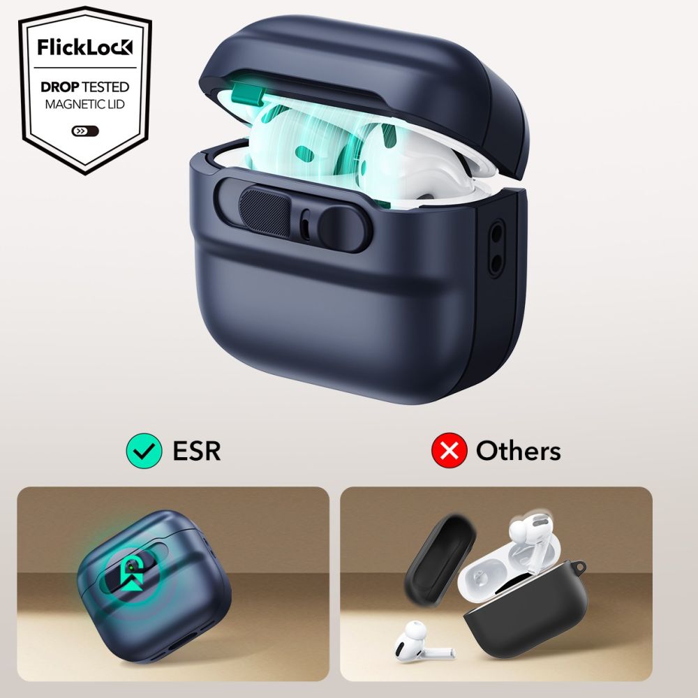 CUSTODIA ESR PULSE HALOLOCK MAGSAFE APPLE AIRPODS 4 BLU