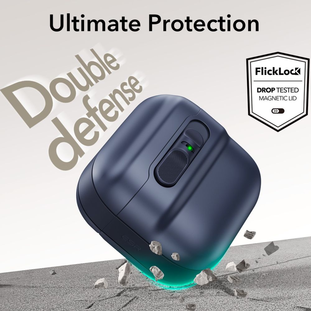 CUSTODIA ESR PULSE HALOLOCK MAGSAFE APPLE AIRPODS 4 BLU