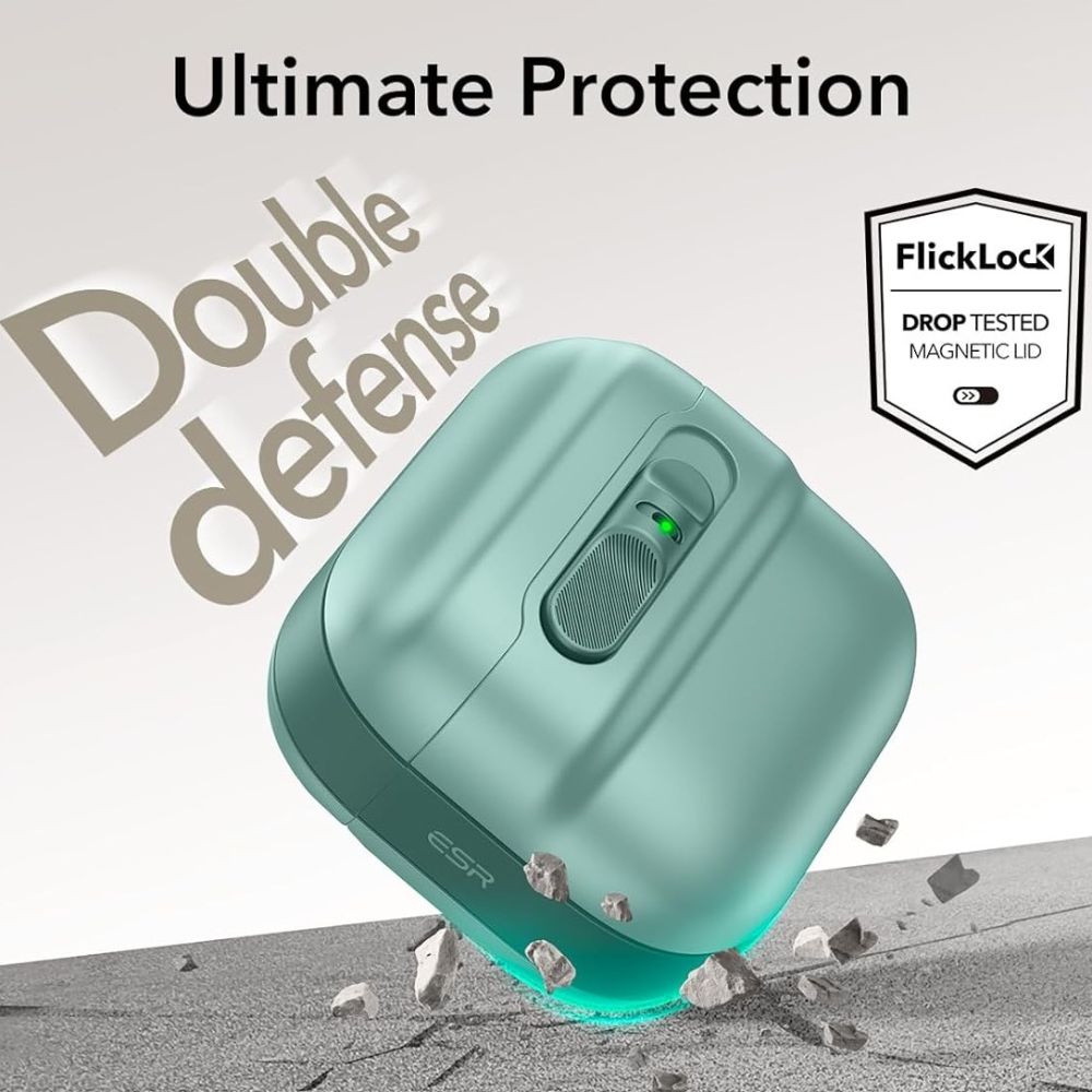 CUSTODIA ESR PULSE HALOLOCK MAGSAFE APPLE AIRPODS 4 VERDE