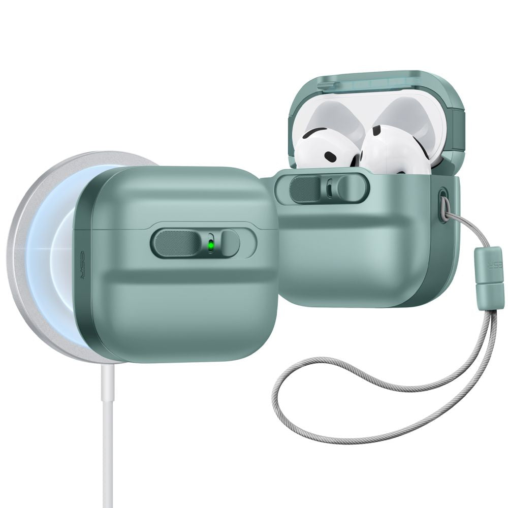 CUSTODIA ESR PULSE HALOLOCK MAGSAFE APPLE AIRPODS 4 VERDE