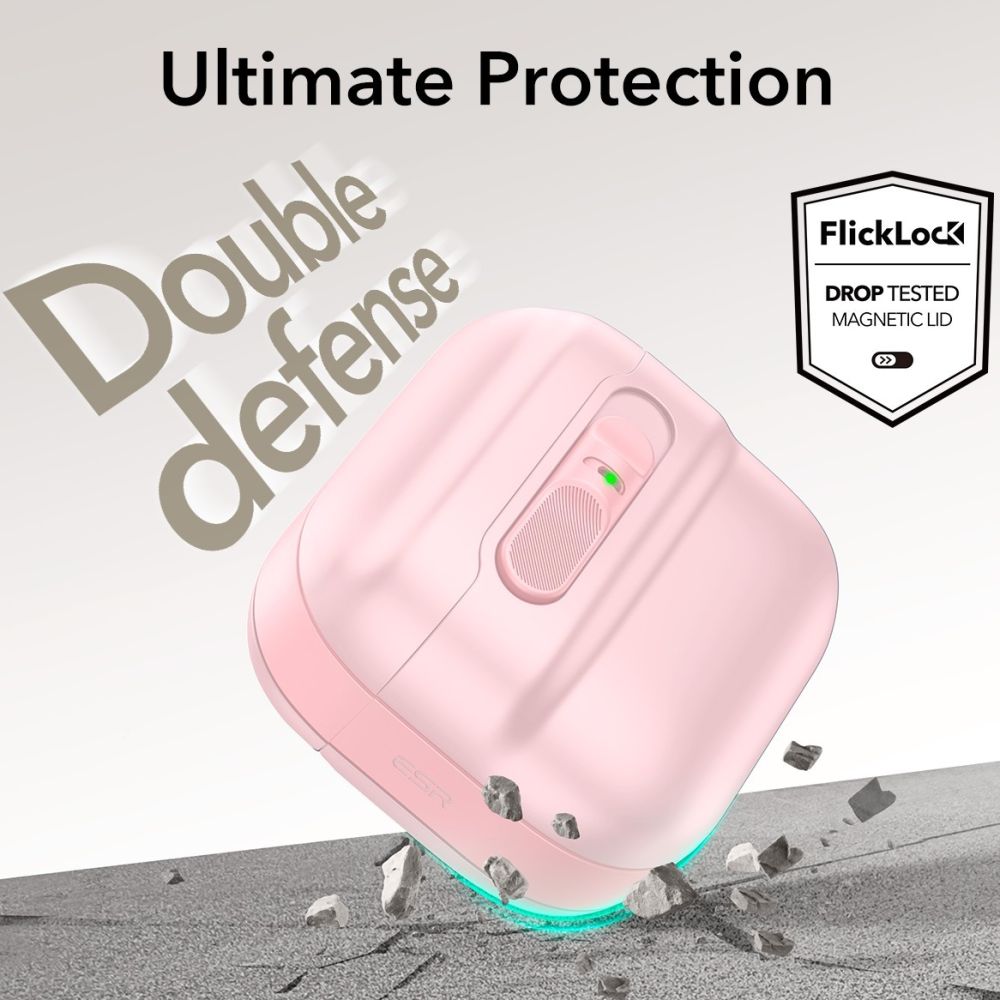 CUSTODIA ESR PULSE HALOLOCK MAGSAFE APPLE AIRPODS 4 ROSA