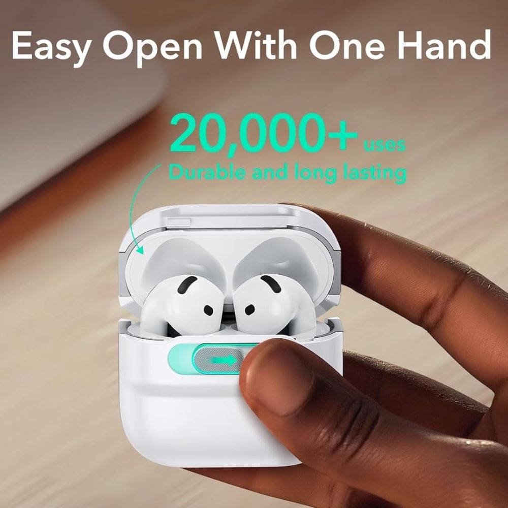 CUSTODIA ESR PULSE HALOLOCK MAGSAFE APPLE AIRPODS 4 BIANCA
