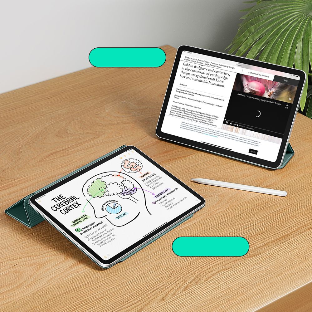COPERTURA ESR REBOUND MAGNETICA IPAD PRO 12.9” 4 / 5 / 6 / 2020-2022 / AIR 13” 1 / 2 / 2024-2025 VERDE FORESTALE