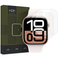 FOLIA PROTETTIVA HOFI HYDROFLEX PRO+ 2-PACK APPLE WATCH 10 (42 MM) TRASPARENTE
