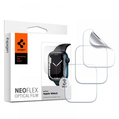 3X FILM PROTETTIVO PER APPLE WATCH 4 / 5 / 6 / 7 / 8 / 9 / SE 44 / 45 MM SPIGEN NEO FLEX 3-PACK TRASPARENTE