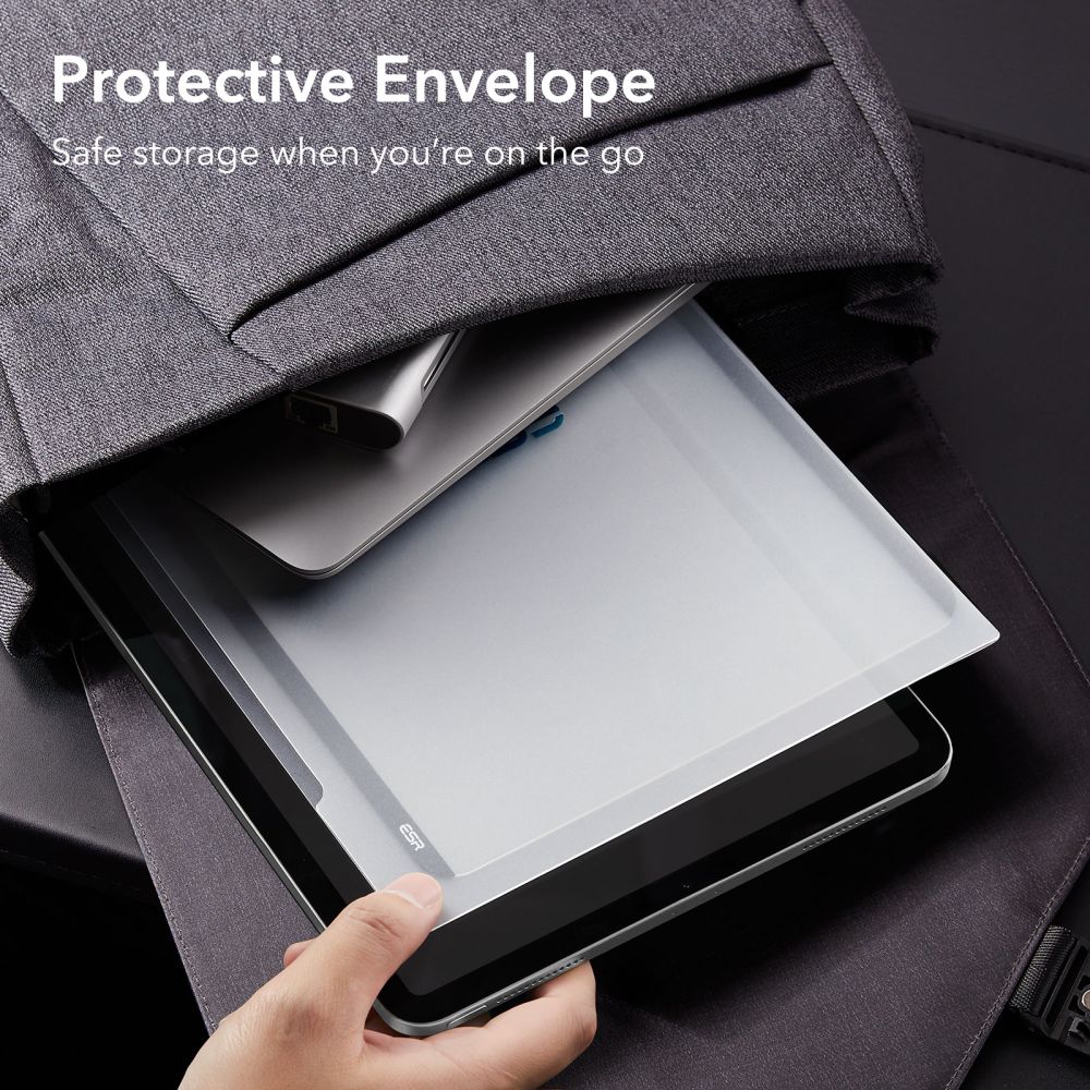 PELLE PROTETTIVA ESR PAPER FEEL MAGNETICA IPAD AIR 10.9 4 / 5 / 6 / 2020-2024 / PRO 11 2 / 3 / 4 / 2020-2022 OPACO TRASPARENTE