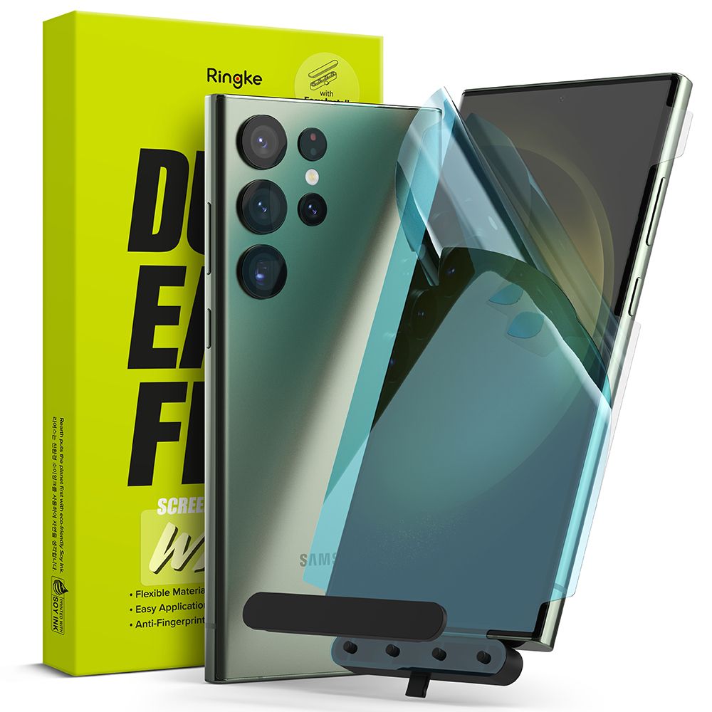 PELLE PROTETTIVA RINGKE DUAL EASY 2-PACK GALAXY S23 ULTRA TRASPARENTE