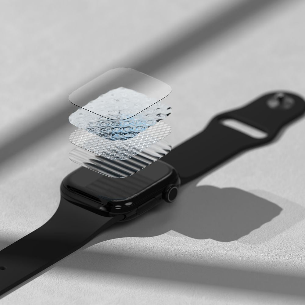 FOLIA PROTETTIVA RINGKE DUAL EASY PRO 2-PACK APPLE WATCH 10 (42 MM) TRASPARENTE