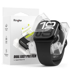 FOLIA PROTETTIVA RINGKE DUAL EASY PRO 2-PACK APPLE WATCH 10 (42 MM) TRASPARENTE