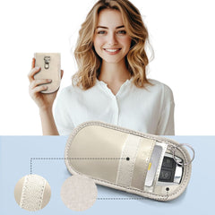 TECH-PROTECT KLR100 PORTAFOGLIO KEYLESS RFID BLOCCO SEGNALE CAFFE LATTE