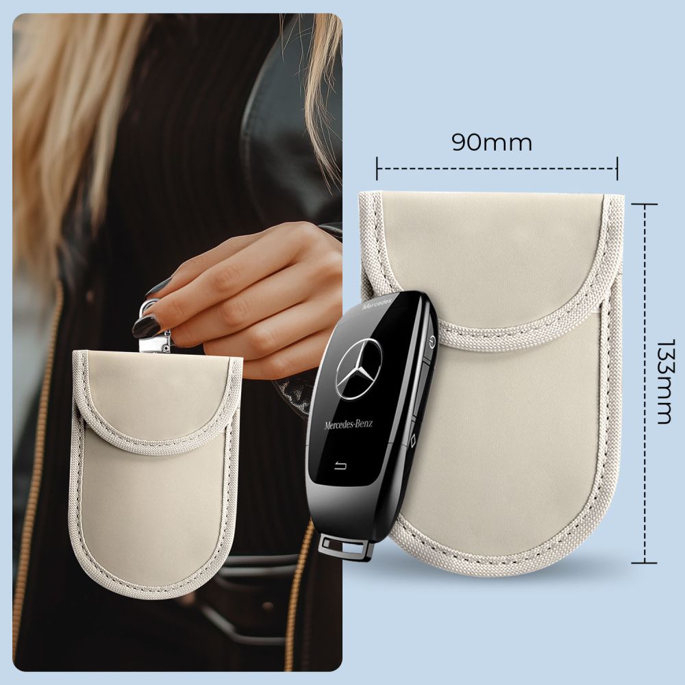 TECH-PROTECT KLR100 PORTAFOGLIO KEYLESS RFID BLOCCO SEGNALE CAFFE LATTE