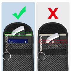 TECH-PROTECT KLR100 PORTA CHIAVE KEYLESS BLOCCO SEGNALE RFID CARBONIO