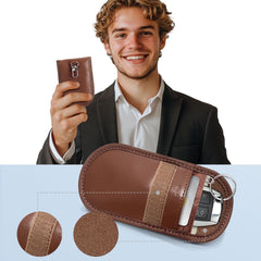 TECH-PROTECT KLR100 PORTA CHIAVE KEYLESS BLOCCO SEGNALE RFID ESPRESSO