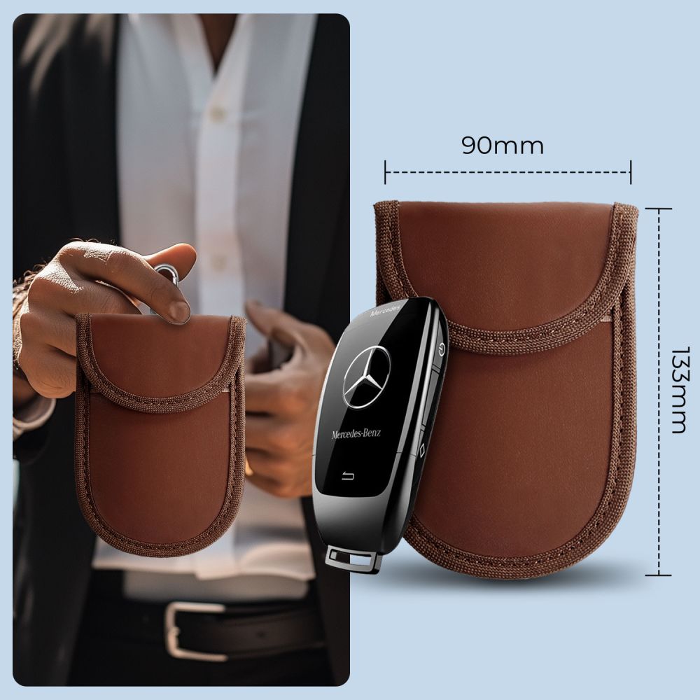 TECH-PROTECT KLR100 PORTA CHIAVE KEYLESS BLOCCO SEGNALE RFID ESPRESSO