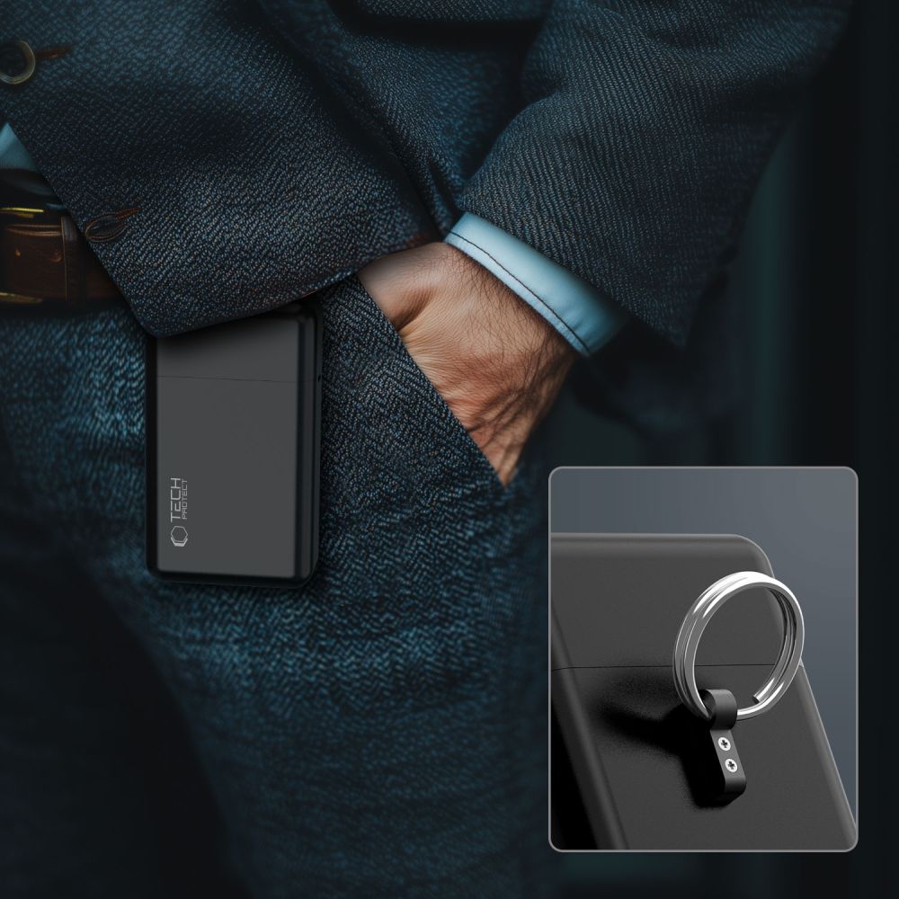 TECH-PROTECT KLR200 METAL KEYLESS RFID SIGNAL BLOCKER CASE NERA
