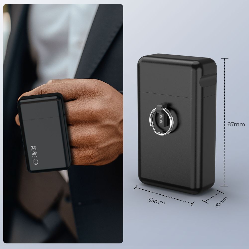 TECH-PROTECT KLR200 METAL KEYLESS RFID SIGNAL BLOCKER CASE NERA