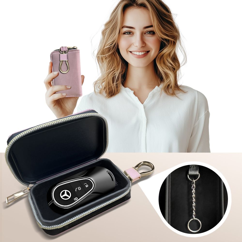 FARADAYA TECH-PROTECT KLR300 COPERTINA KEYLESS BLOCCO SEGNALE RFID BABY PINK