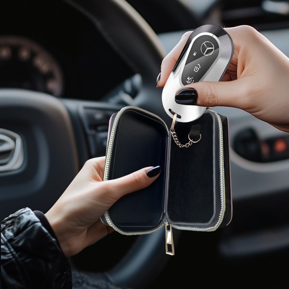 FARADAYA TECH-PROTECT KLR300 COPERTINA KEYLESS BLOCCO SEGNALE RFID BABY PINK